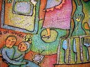 Detail of The Silverware Drawer/Judgement... ©Susan Shie 2008.
